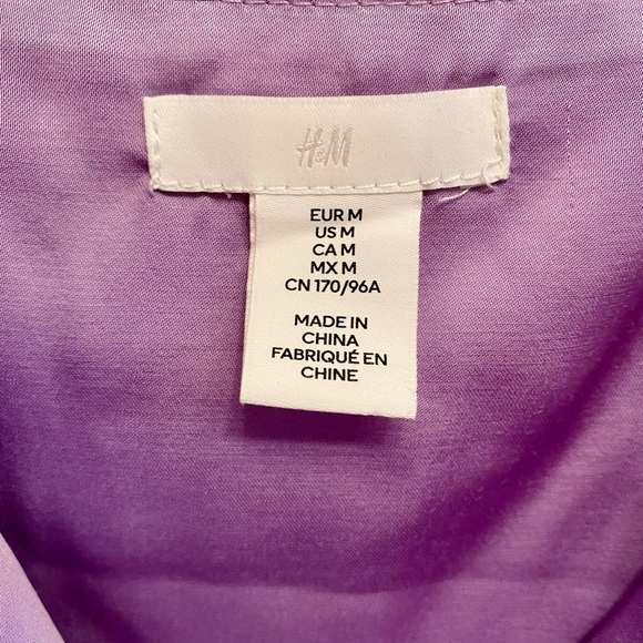 Light Purple H&M Cropped Corset Top - US M - Picture 7 of 7